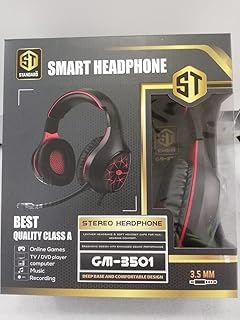 سماعة GM-3501 فوق الاذن سلكي هيدفون جيمنج ستاندرد GM-3501 أسود