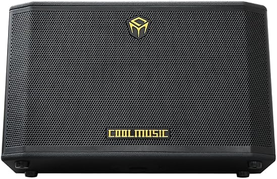Coolmusic 300W Professional Acoustic Guitar Amp,Busking Amplifier PA System with 7 Inputs, Studio-Grade Reverb/Chorus/Delay/Tremolo/Phaser/Flanger, 3-Band EQ