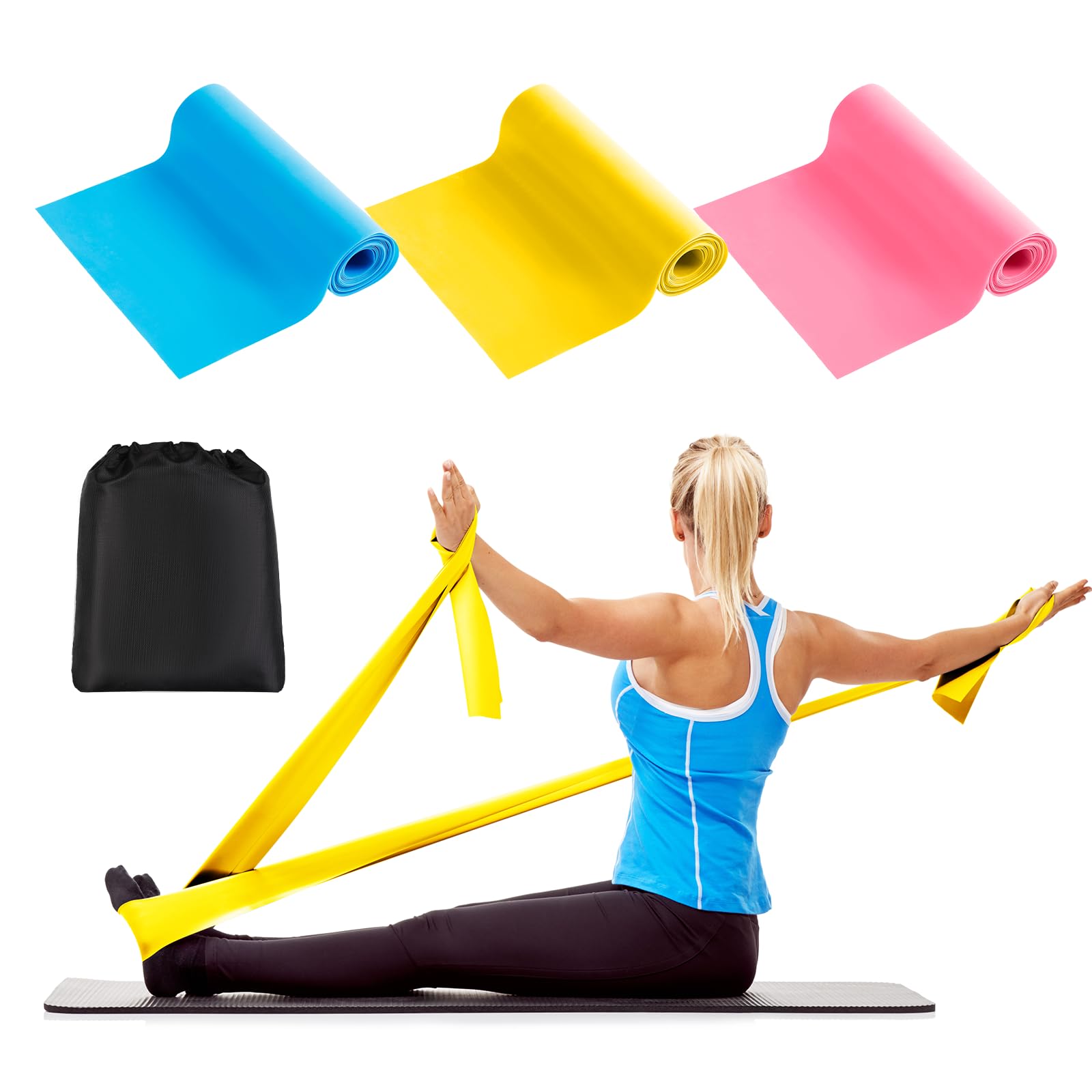 Bandes Élastiques De Musculation AiQInu - 11 Niveaux De Résistance - Pour Fitness, Yoga Et Pilates