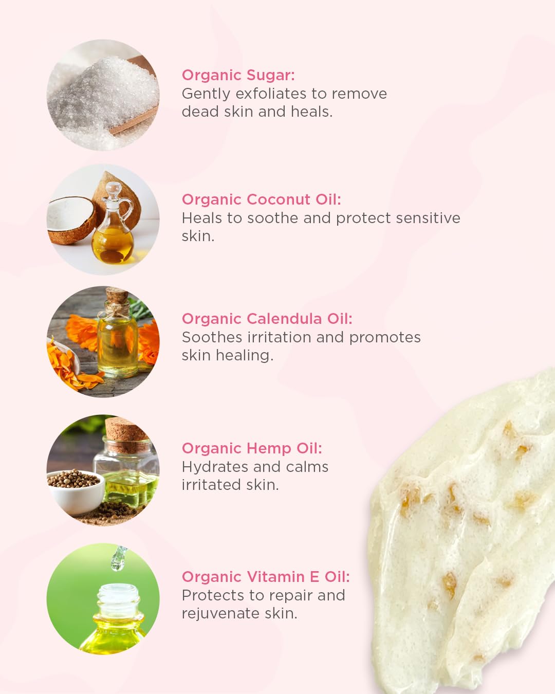 Bodyluxe Glow All-Natural Scrub Trio – Coconut Citrus, Lemongrass Eucalyptus, Energy Rush (4oz ea) Gift Set, Exfoliating, Detoxifying, Energizing, Organic Ingredients w/FREE Soft Lip Balm