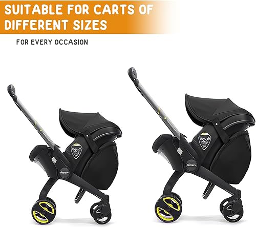 Miniatura 5 de Bolsa organizadora de cochecito con gran almacenamiento, se adapta a Doona y todos los cochecitos, capacidad para 10 libras, organizador de