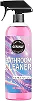 Gefanly Powerful Pink Bathroom Cleaner Spray, 10oz Foam Descaler for Sink, Tub, Tile, Grout & Floor