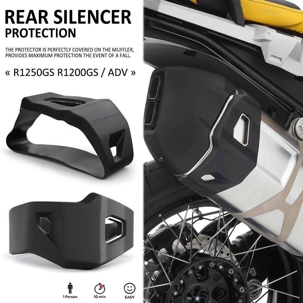R1250GS R1200GS ADV Hinten Auspuff Schutz Schild Anti-Schäden für BMW R 1200 GS LC Abenteuer