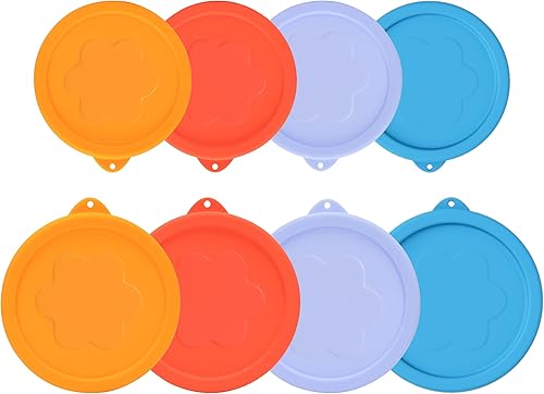 Miniatura 15 de 8 Pack de tapas de repuesto redondas de silicona para recipientes de 1 taza, 2 tazas, 4 tazas, 7 tazas para cuencos de vidrio Pyrex 7202-PC,