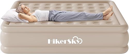 Vista 12 de Colchón de aire Twin con bomba integrada, cama de aire inflable individual con bolsa de almacenamiento portátil, adecuado para el hogar e invitados