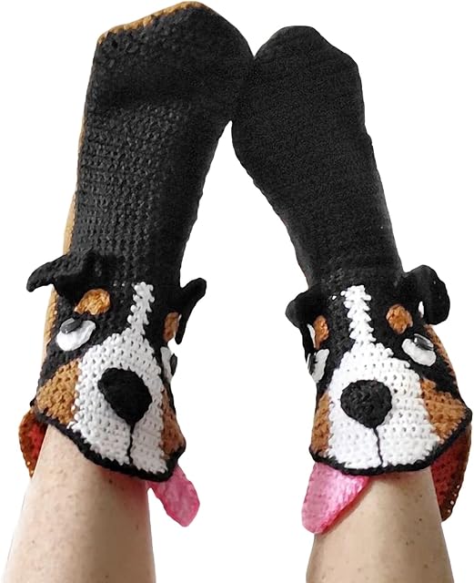 MIEAHORY Funny Animal Socks for kids&adult Christmas Gifts knitted Novelty socks Cartoon Animal Floor Socks Leg Warmers