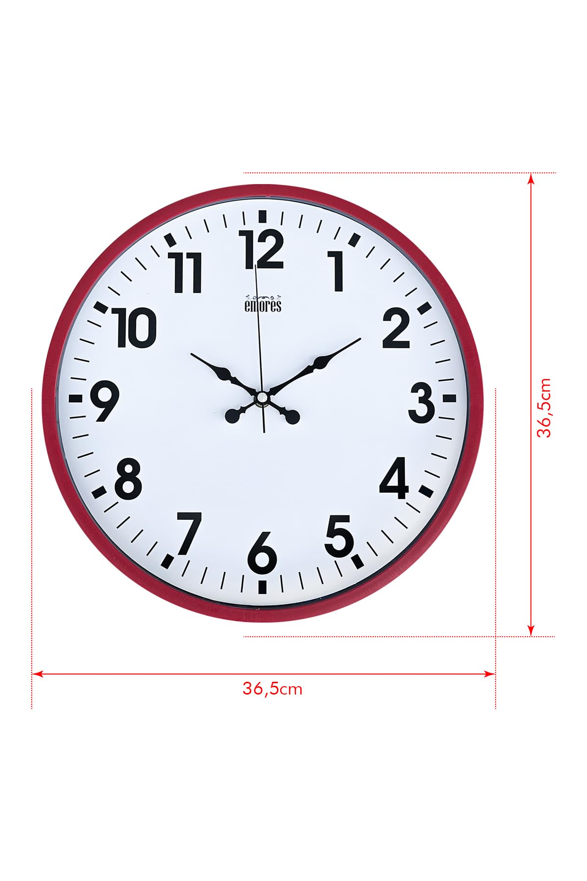 36 CM PLASTİK KASA RENKLİ DUVAR SAATİ