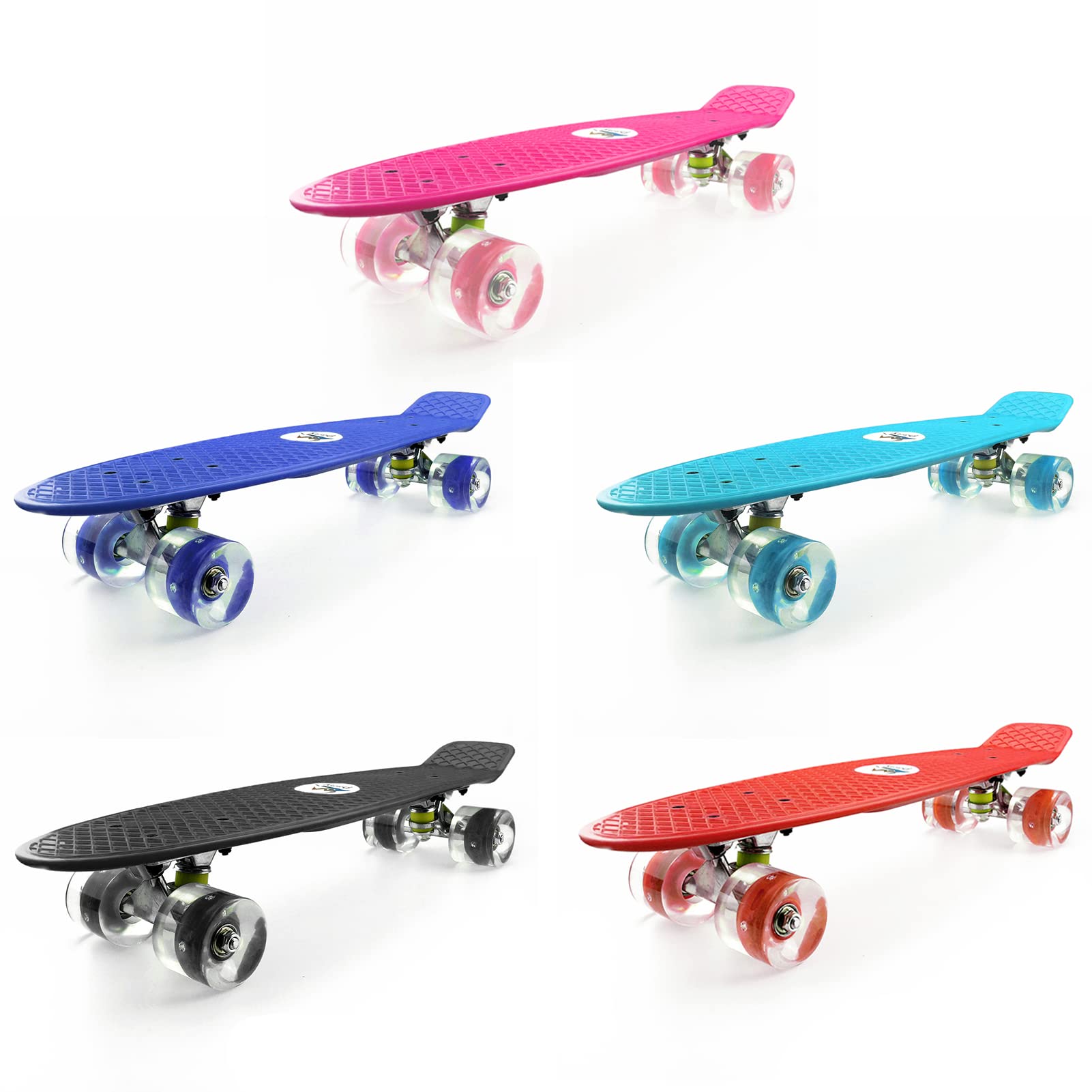 22 Skateboard avec roues clignotantes LED pour enfants garçons et filles