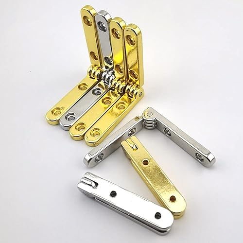 Miniatura 5 de Bisagra de aleación de zinc de 90 grados para caja de madera, regalo de vino, joyero, accesorios, bisagra de cadena de soporte angular, 6 piezas con