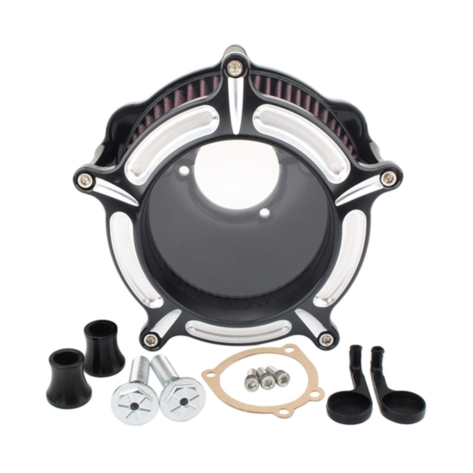 Filtr powietrza motocykl przejrzystość zestaw dolotowy filtra CNC, dla Harley, Sportster Iron 883 72 48 siedemdziesiąt dwa XL883 Xl1200