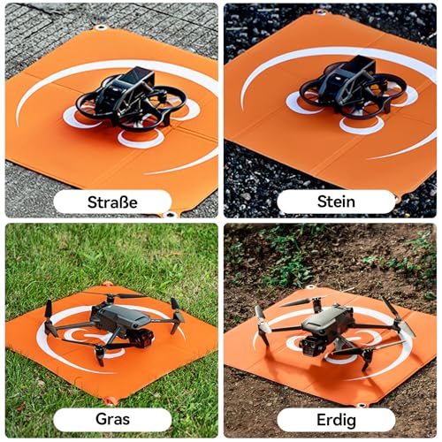 DJI Drohnen Landeplatz Faltbar, 55cm/(22)Doppelseitiger Wasserdichter Universal für DJI Mini 4 Pro/Mini 4K / Avata 2 / Air 3S / Neo