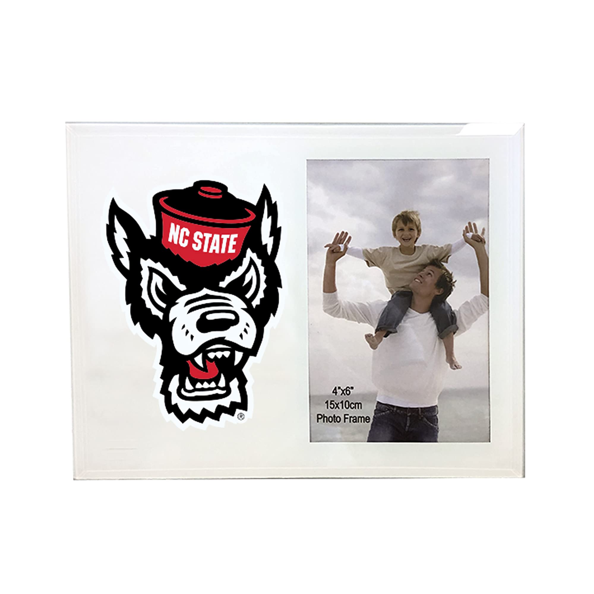 The Fanatic Group North Carolina State Wolfpack 4 x 6 Glass Photo Frame