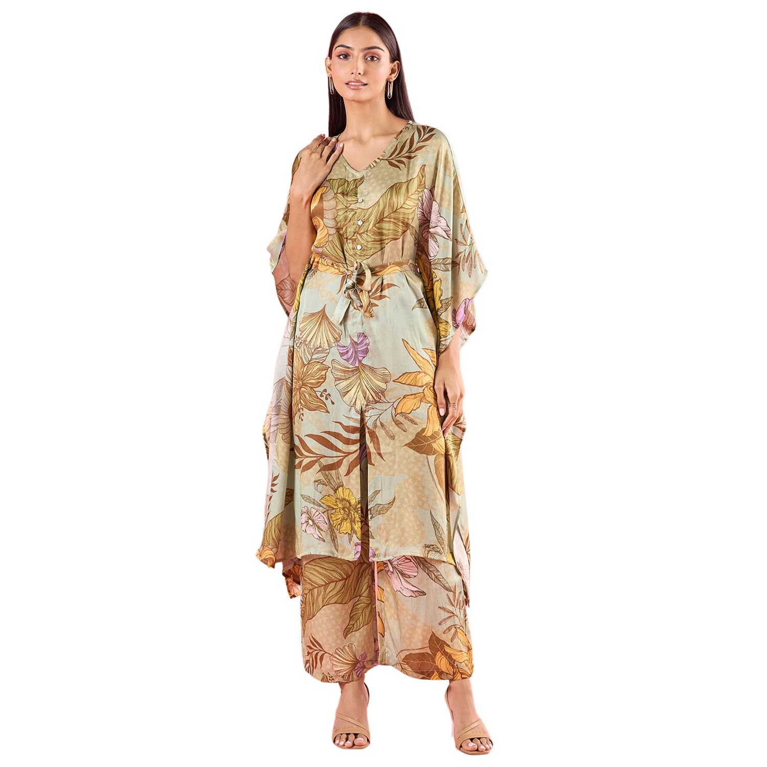 navyasa by liva navyasa green liva satin digital print co-ord set for women-picture-14