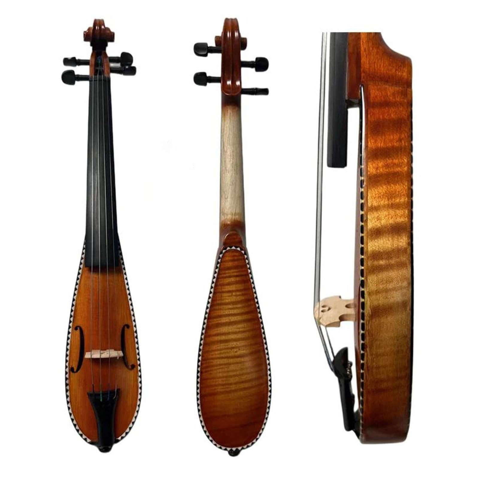 Violino Pregiato Da 7 3/4 Pollici Mini Strumento A Corda Violino