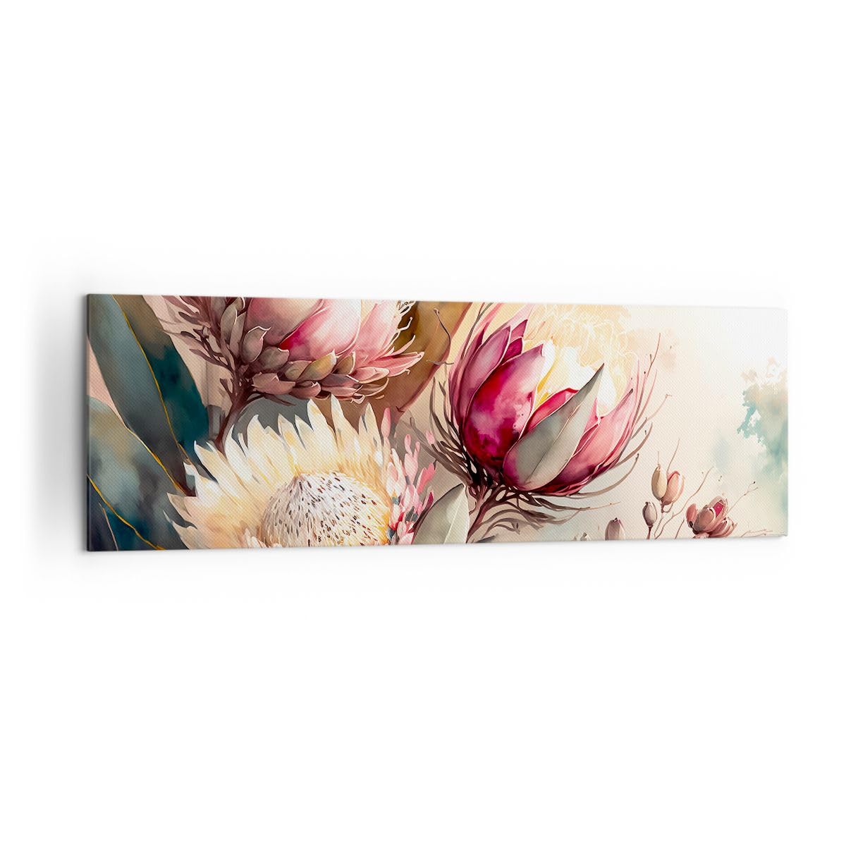 Stampe da Parete Moderne 160x50 cm Quadro su Tela Botanica Fiori - 5751 | Pezzo Deco Quadro Decorativo Grande XXL 1 pezzo Soggiorno Camera da Letto Arte da Parete Decorazione da Parete ARTTOR