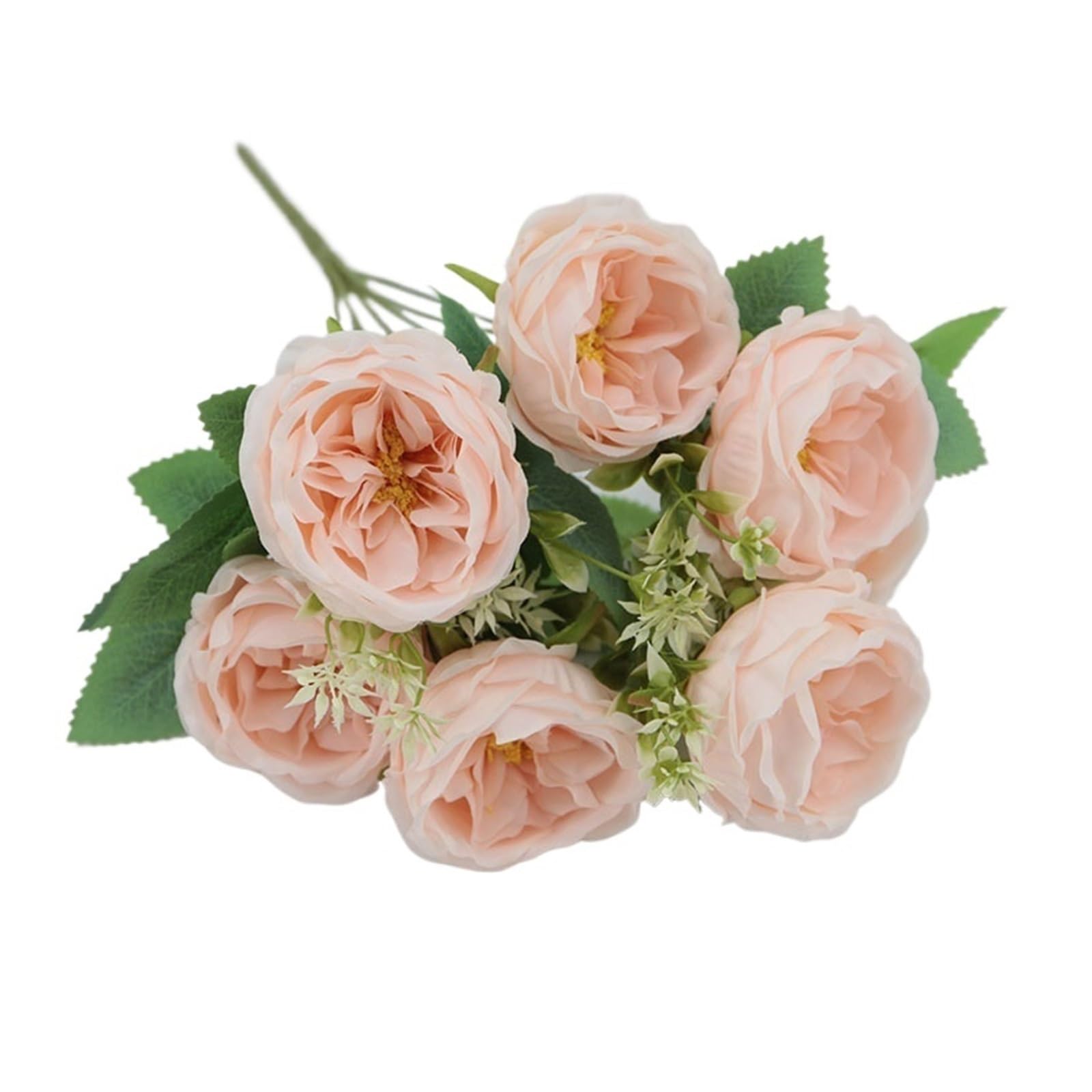 Casetlong 1pc Artificial Flower Bouquet Wedding Decor Arrangement Home Party Event(Flesh pink)
