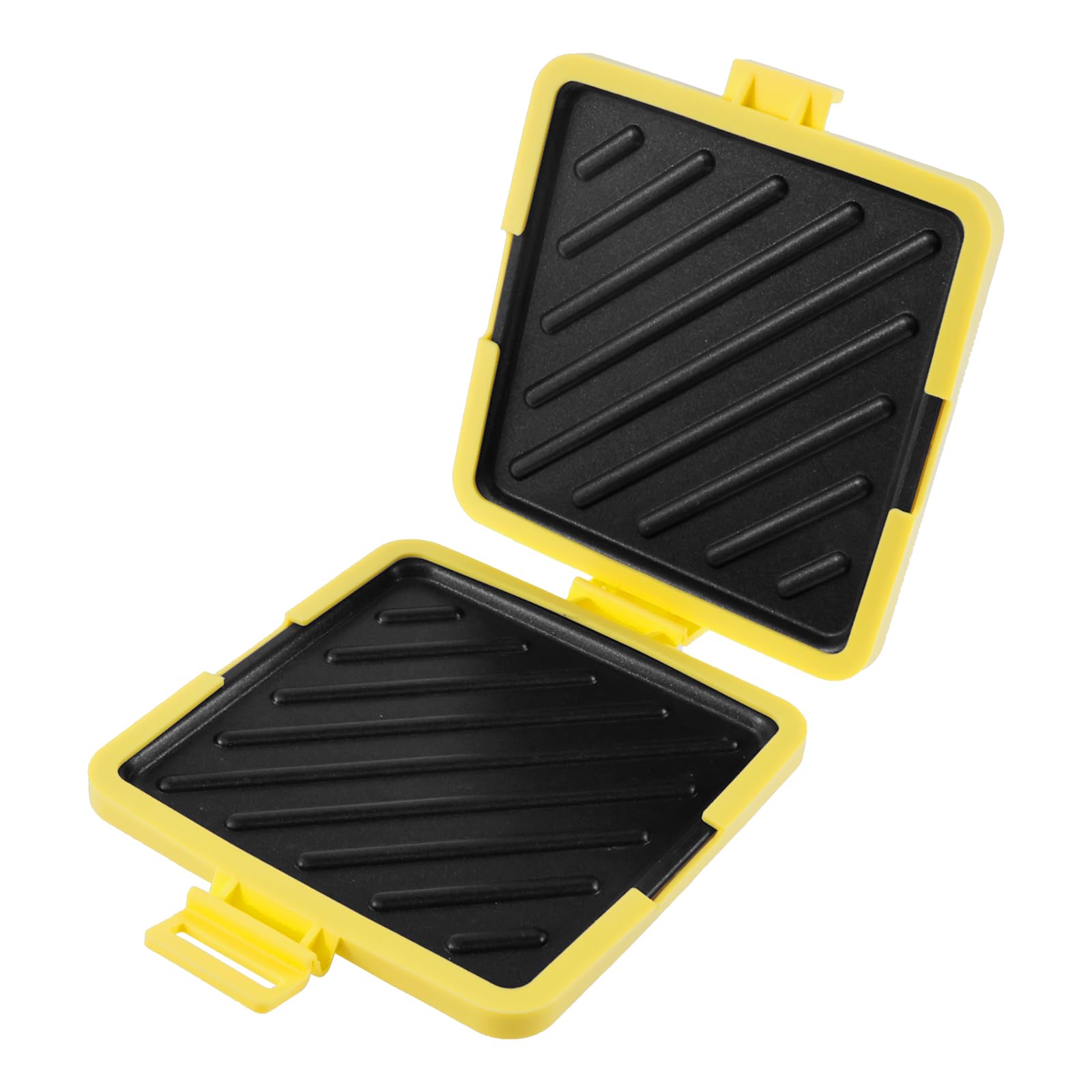 Microwave Toastie Maker Micro Sandwich Toastie Maker with Removable Non-Stick Plates, Quick Cooking & Easy Cleaning, Breakfast Bread Grilled Pan for Crispy Cheese Sandwich Paninis Fried Eggs (yellow)