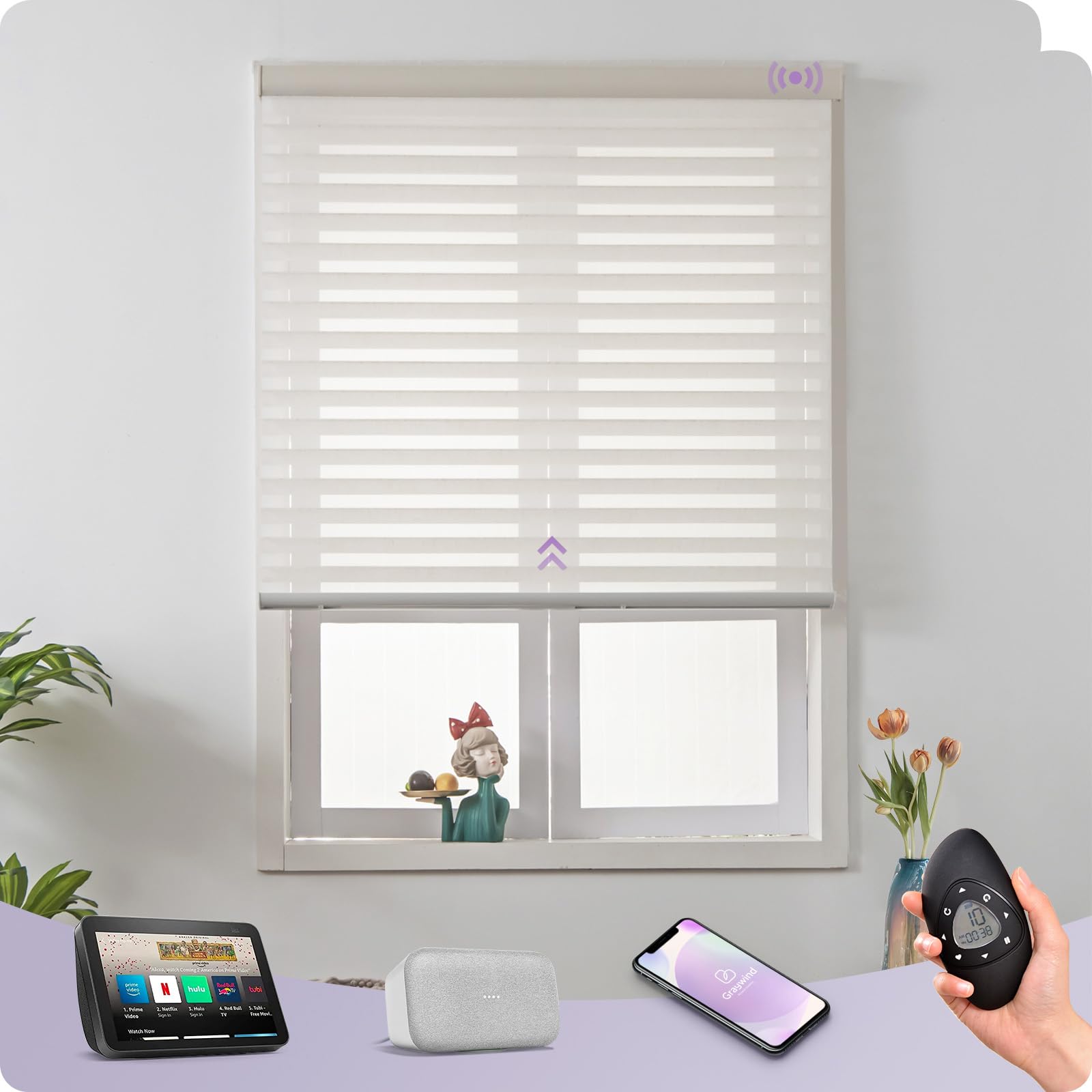 Amazon.com: Graywind Motorized Shangrila Shades Compatible