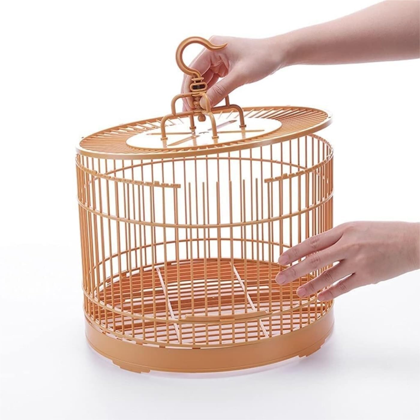 Gabbia per uccelli Gabbia Canarini Trasportini Per Uccelli Rotondi Appesi Gabbie Per Creative Prodotti Per Animali Domestici Retrò Gabbia Di Volo Per Patio Nel Cortile Voliera Robusta