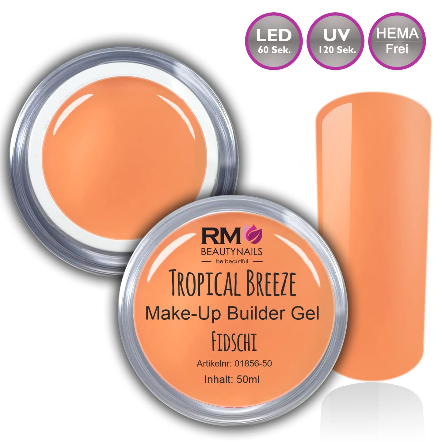 UV-Gel Make-Up Builder Led Gel Neon Set Hema Frei Nagelgel Nagelset Fingernagel RM Beautynails 8x 15ml (8er Pack)