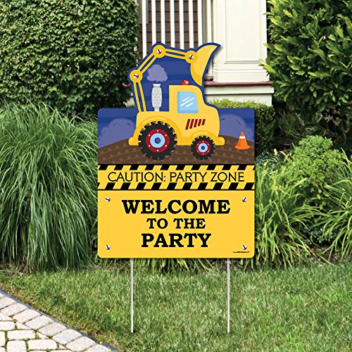Construction Truck - Party Decorations - Birthday Party Or Baby Shower Welcome Yard Sign #TOP26