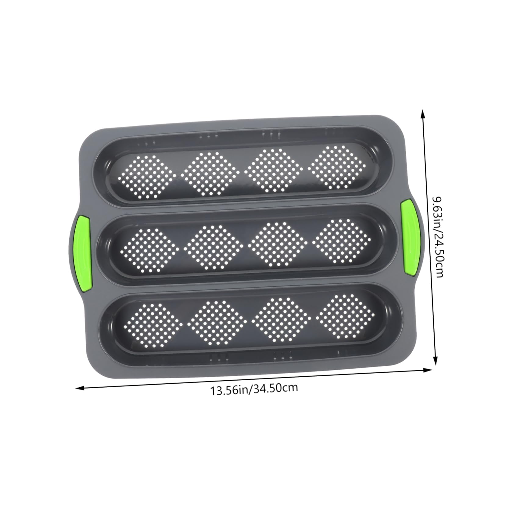 STOBAZA Silicone Baking Mould Loaf Molds Set Bread Pans for Baking Wave Stick Non-stick Perfect for Fresh Loaves