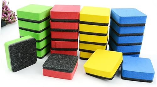 Miniatura 8 de Ciieeo Borrador magnético de pizarra blanca, borrador de pizarra magnética suave, Pizarrones para niños, pizarra blanca magnética limpiadores de