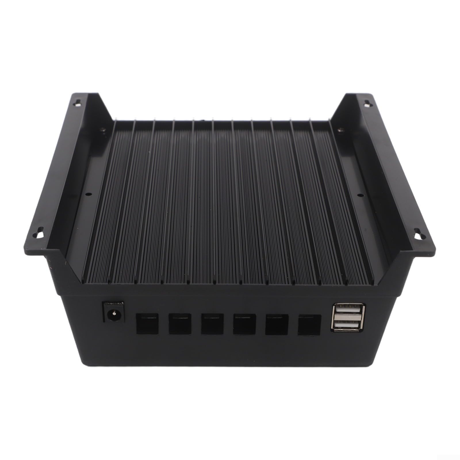 MPPT Regolatore di carica solare 60A/80A/100A, regolatore automatico della batteria 12V-48V con display LCD, uscita USB e CC, protezione da sovraccarico per sistemi di pannelli fotovoltaici (nero