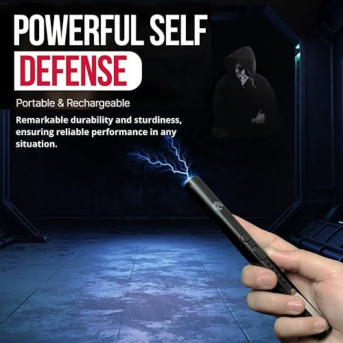 Miniatura 11 de Odds Shifter's DefenPro 32,000,000 - Pistola aturdidora para defensa personal táctica con USB recargable, indicador de batería, clip duradero,