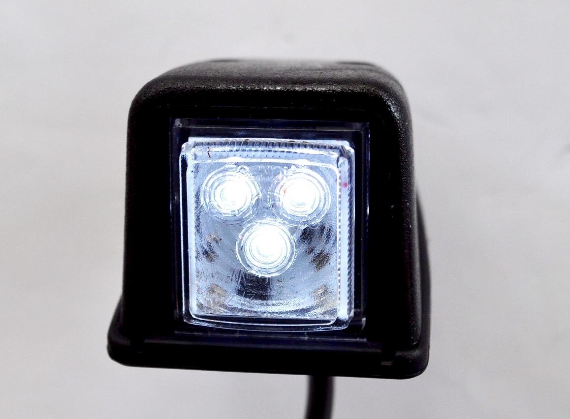 2 X 12V 12 LED LUCES MARCADORAS LATERALES DELANTERAS BLANCAS