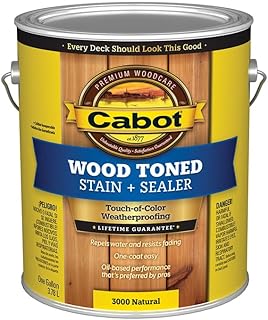4-Pack of 1 gal Cabot 3000 Natural Wood Toned Deck & Siding Stain