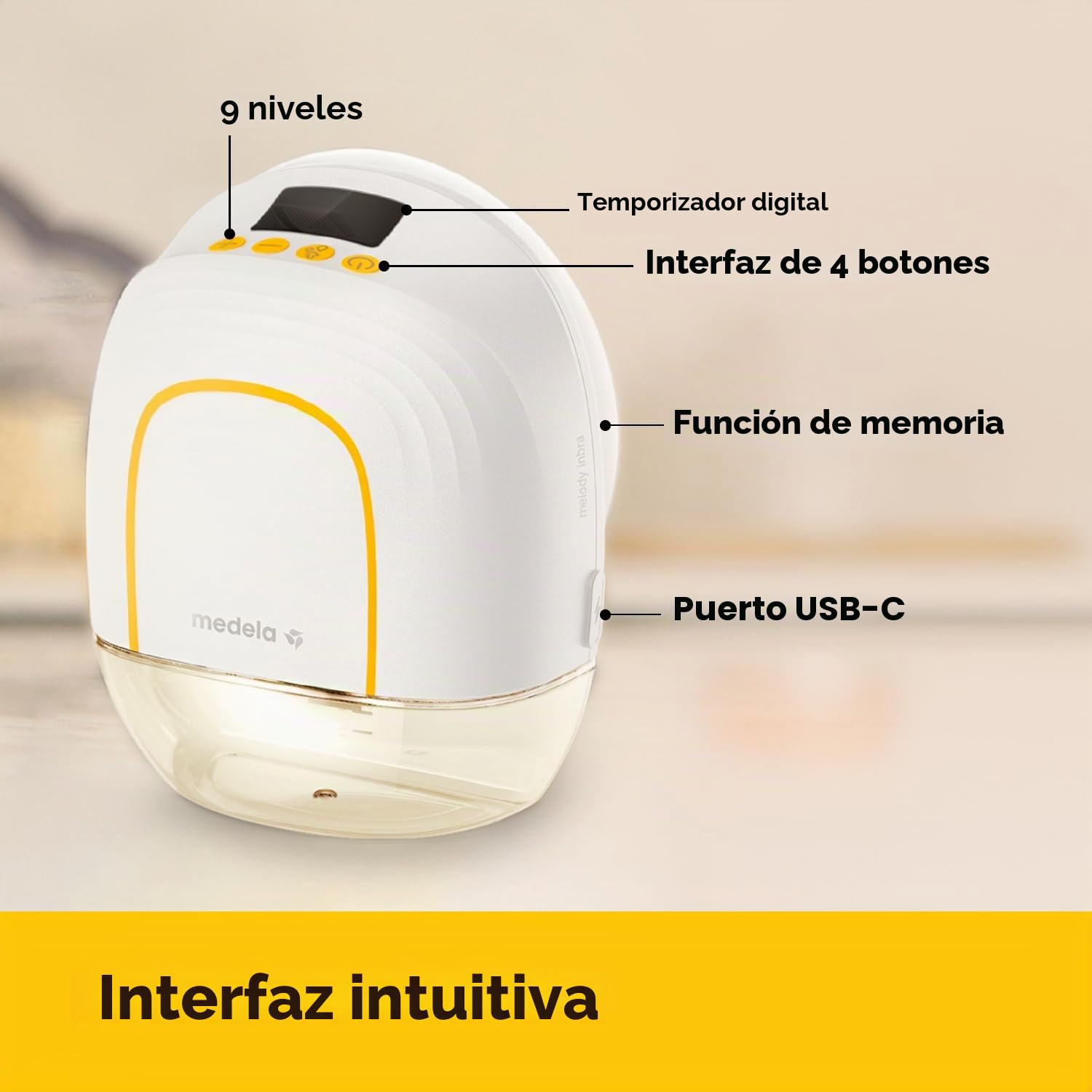 Set Extractor de Medela manos libres sin cables Melody InBra + Medela Calcetines a juego para mamá y bebé | Edición limitada de la artista suiza Yael Anders