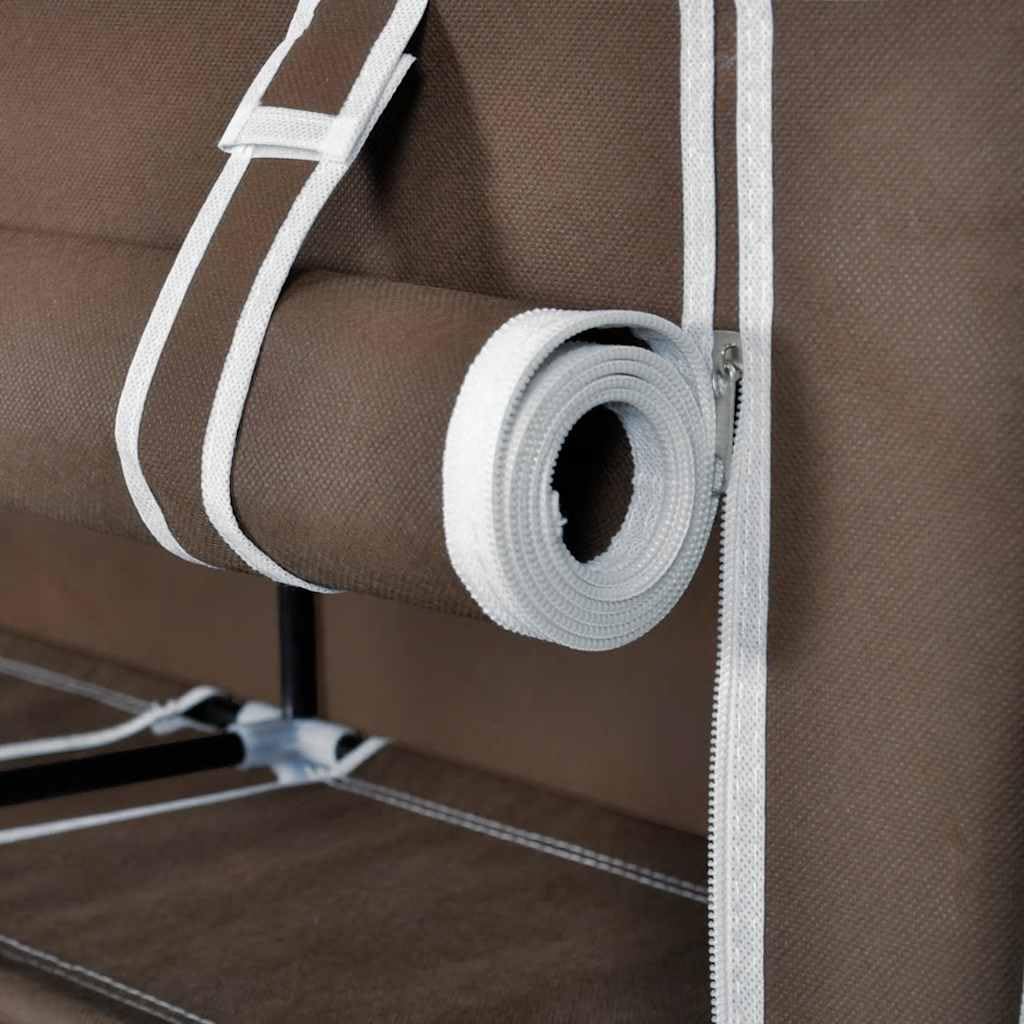 Zapatero XXL con cubierta de fieltro, 5 niveles, doble zapatero de tela, para 30 pares de zapatos, sistema de estantería, armario organizador para pasillo y vestidor, 115 x 28 x 110 cm