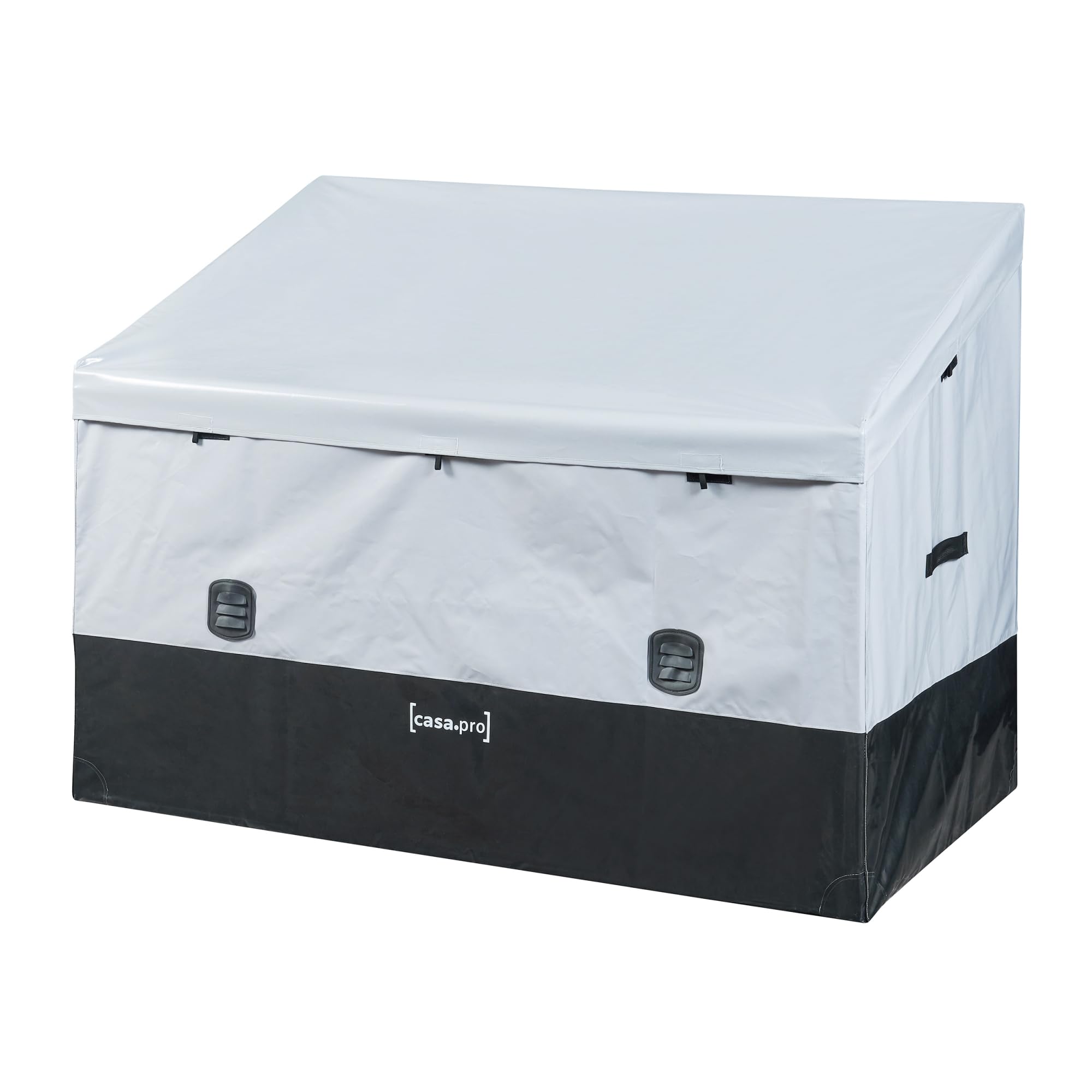 casa.pro Baule da Esterno Impermeabile 850 L Grigio/Nero