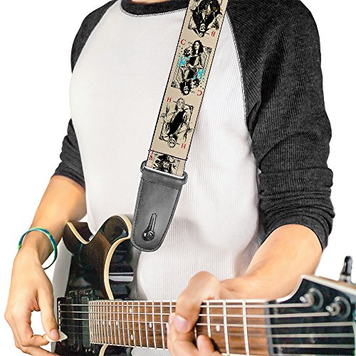 Buckle-down Gs-wdy379 Sangle de guitare – Pirates Matrice de points de 4 pose/cartes de squelette Crème/noir/rouge, 5,1 cm de large et 29–137,2 cm de long - Les Beatles, Paul McCartney, John Lennon, RIngo Starr, George Harrison Buckle-down Gs-wdy379 Sangle de guitare – Pirates Matrice de points de 4 pose/cartes de squelette Crème/noir/rouge, 5,1 cm de large et 29–137,2 cm de long – Image 3