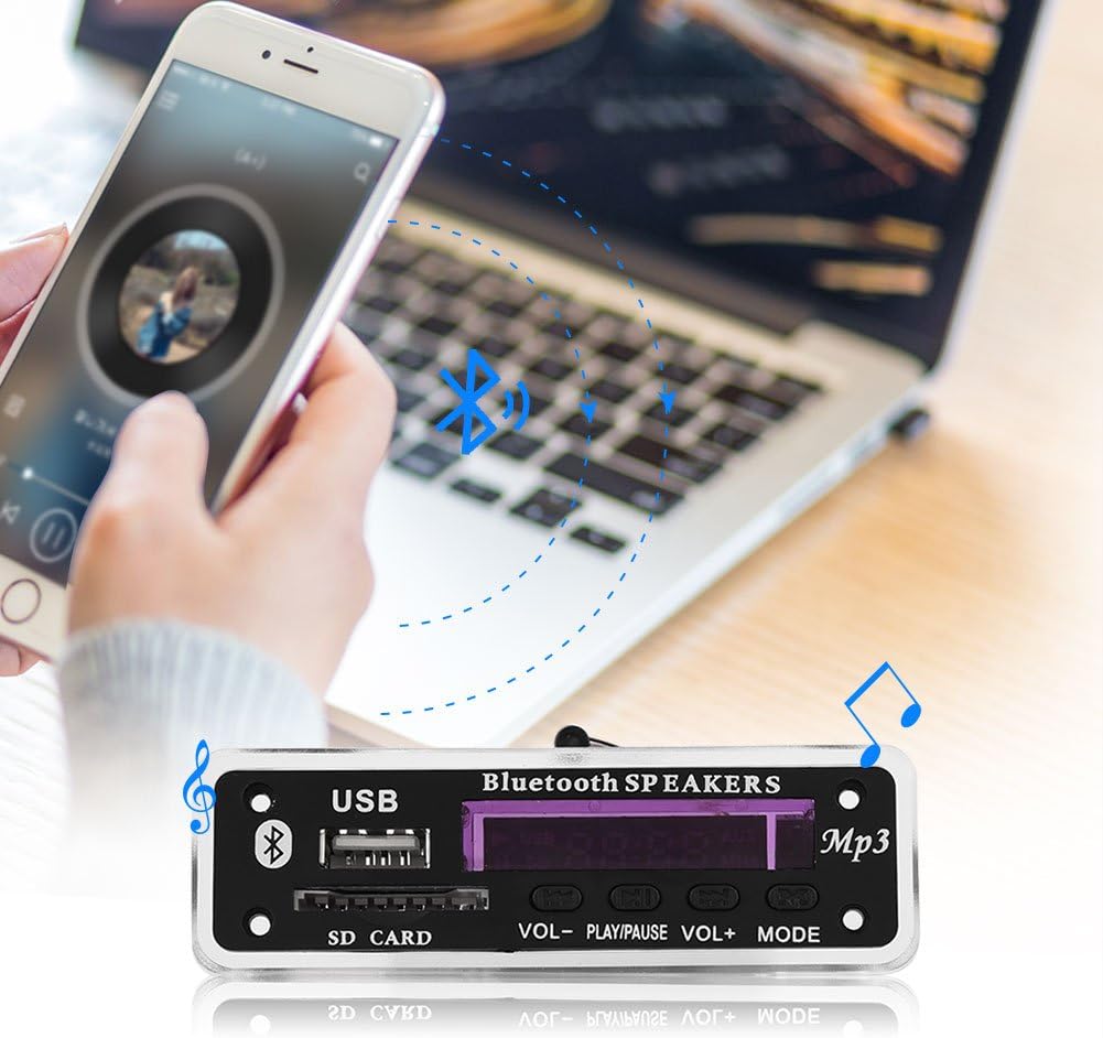 MP3 WMA Decoder Board Audio Wireless Bluetooth 4.2 Module, Support USB/SD Card/FM Switching, Supports MP3/WMA/WAV/lossless APE/FLAC Format Music : Electronics