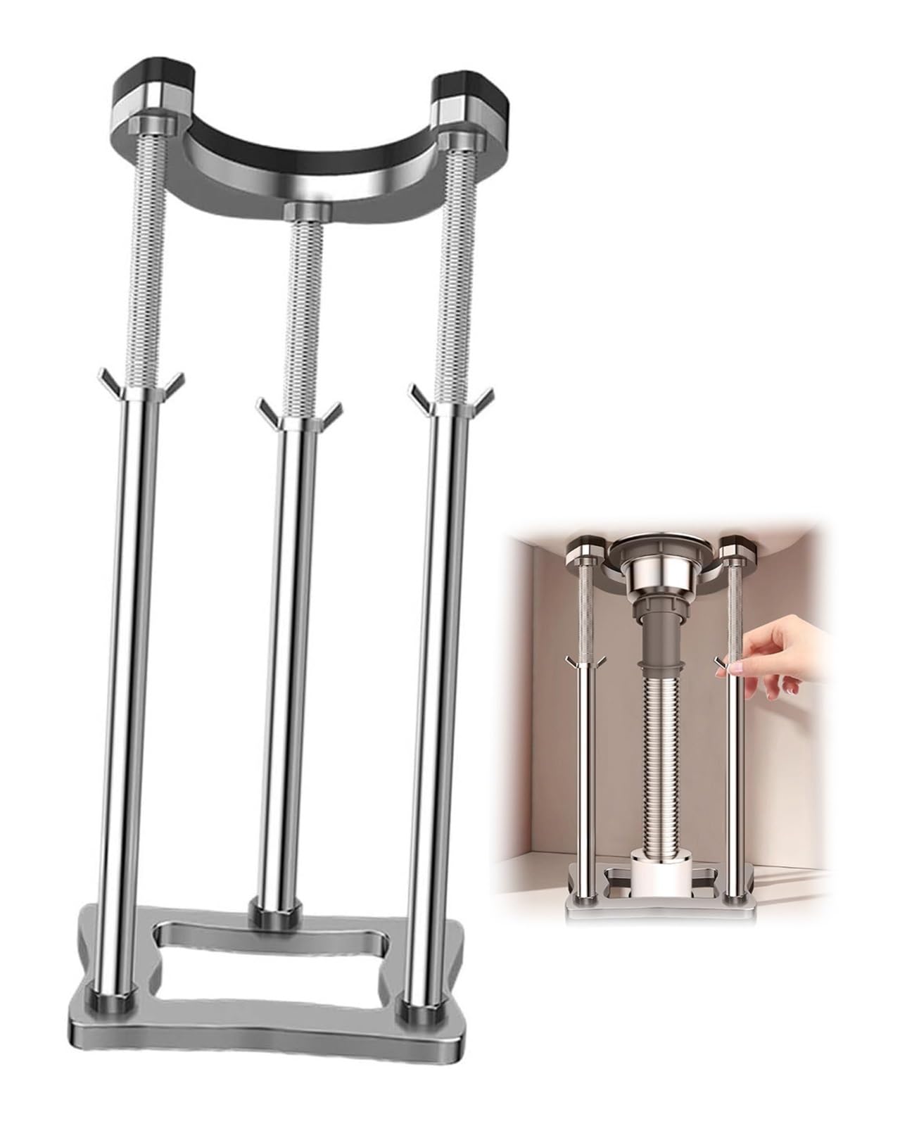 Supports d'évier sous plan durables | Pieds de support en acier rigide 36-46cm