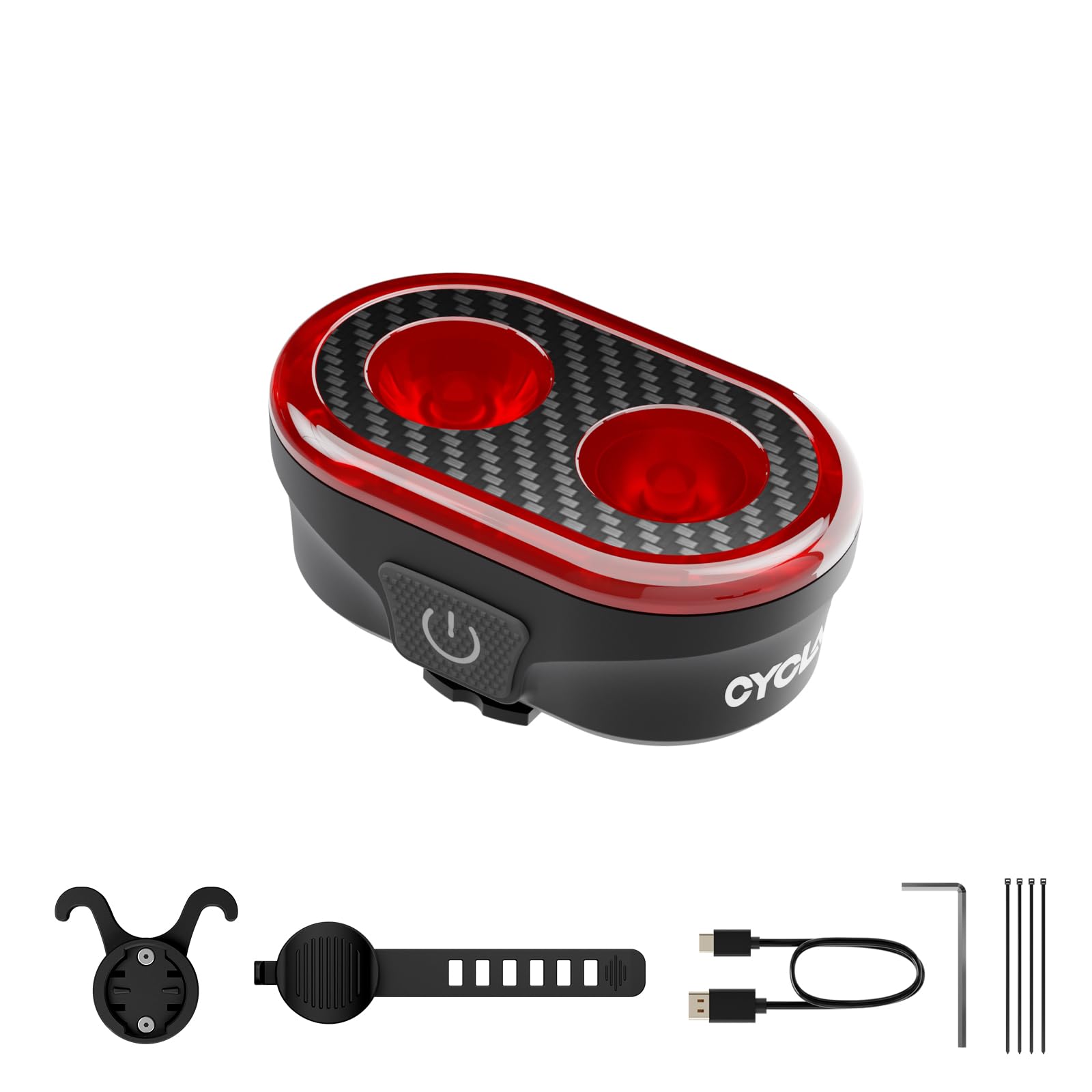 XLC Set di luci per biciclette PROXIMA LED USB CL-S24