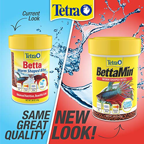 Tetra Bettamin Worm Shaped Bites 0.98 Ounce, Complete Diet For Bettas #TOP7