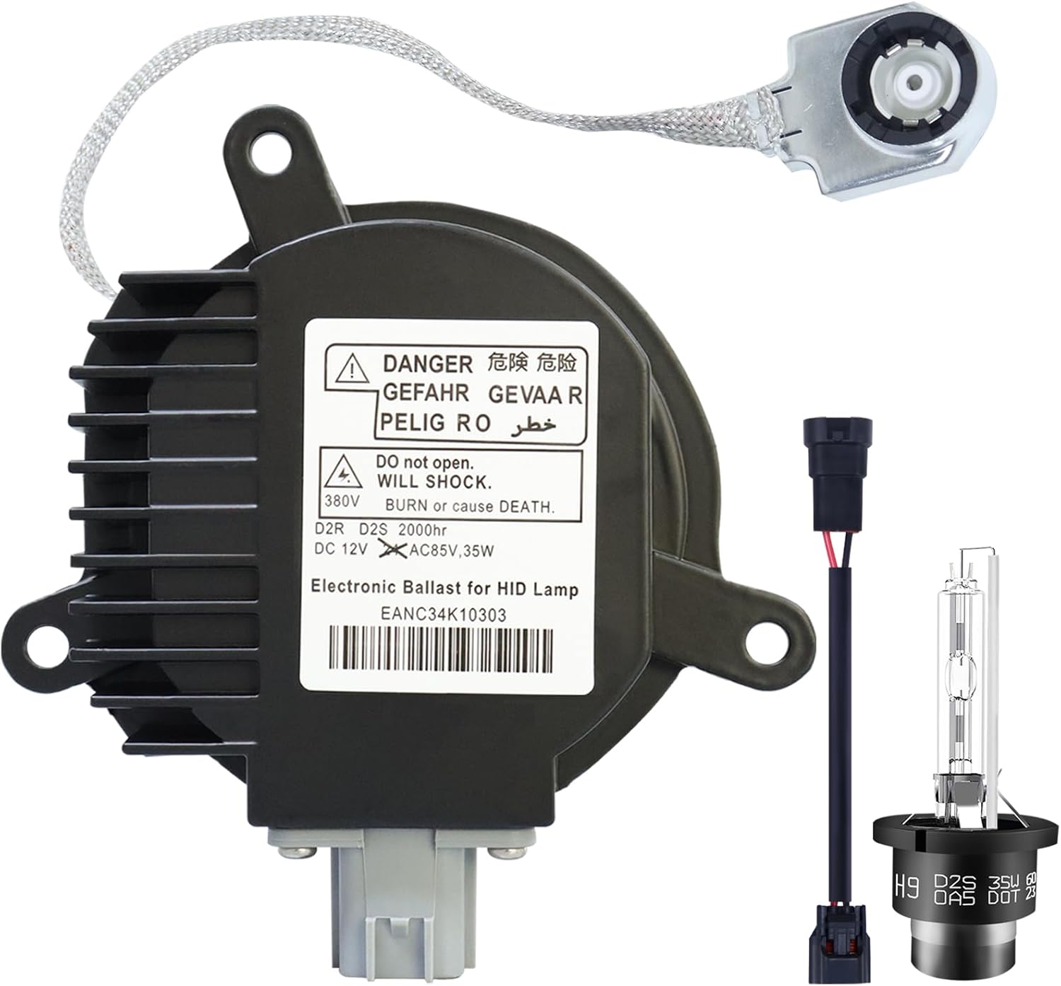 ADAURIS D2S Headlight & Xenon Headlight Ballast, Xenon HID Control Unit Compatible
