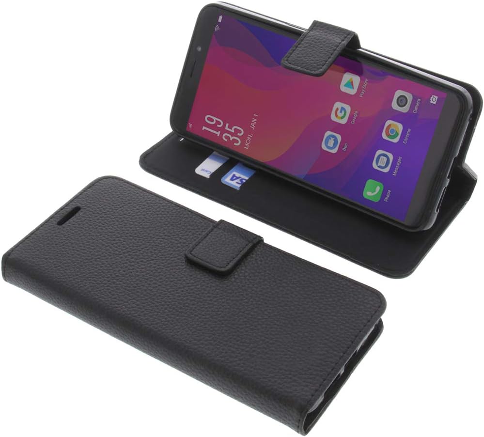 foto-kontor Cover compatible with Vernee X2 book-style black case