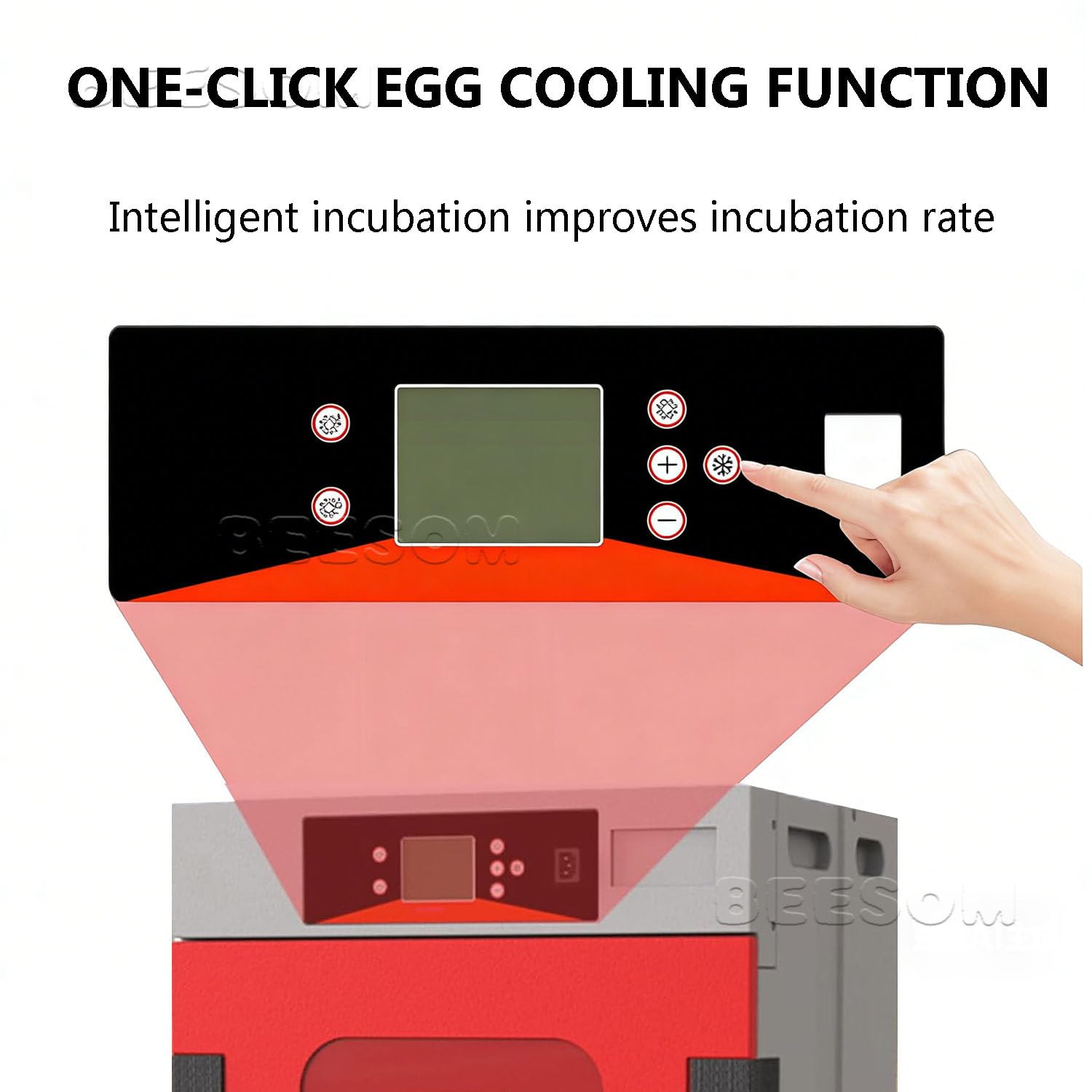 Incubatrice Completamente Automatica,Incubatore Allevamento, Rotazione Automatica Uova,Doppio Controllo Digitale,Design a Cassetto,per Uova di Pollame e Uccelli