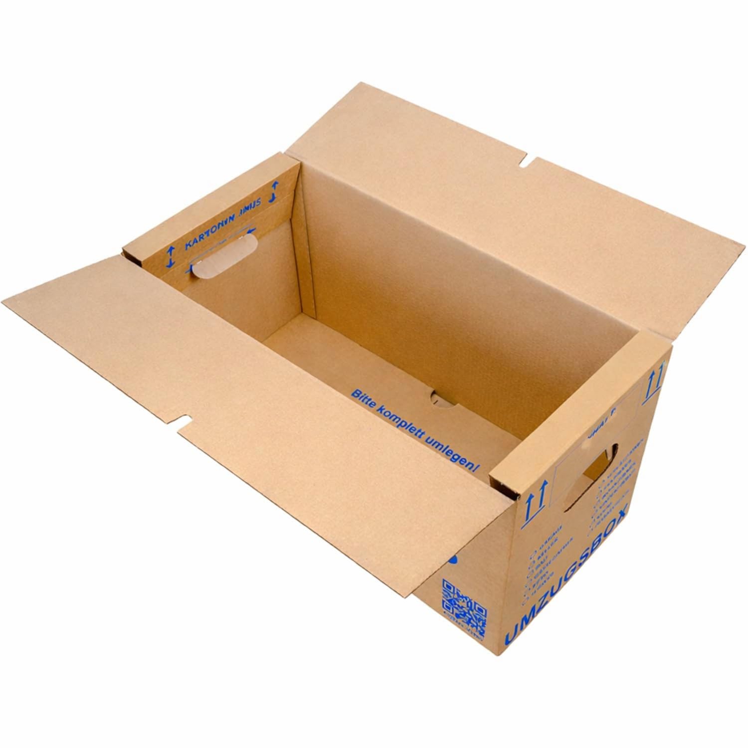 10 Umzugskartons 620x300x330 mm zweiwellig – stabiler Karton bis 40 kg –verstärkte Griffe – stapelbar Umzugskiste Umzugkarton Umzugsbox Lagerkarton Bücherkarton Ordnerkarton (10 Stück)