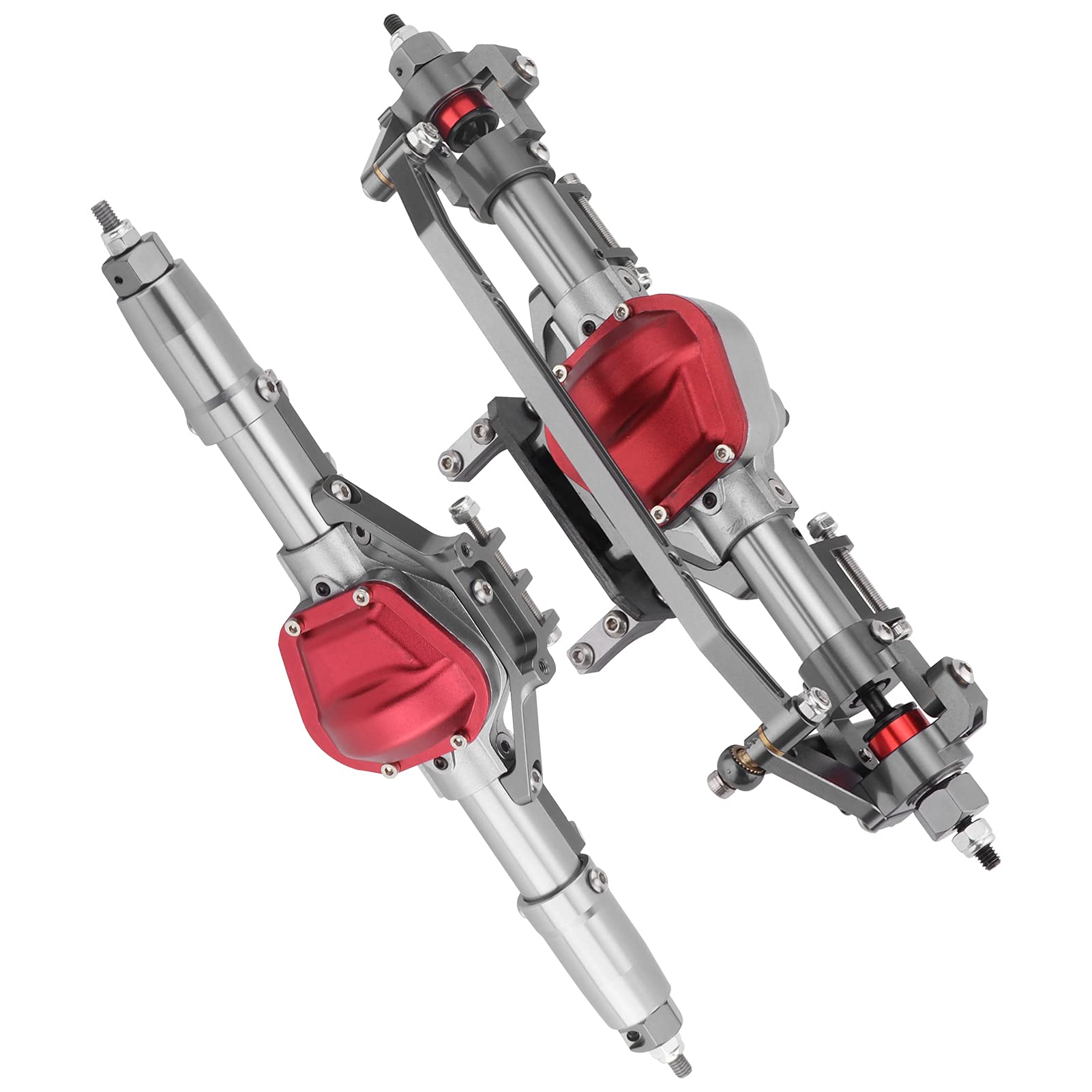 FILFEEL Oś Przednia i Tylna ze Stopu Aluminium do Niezbędnego Wyposażenia Samochodu Wspinaczkowego Axial SCX10 /10 RC