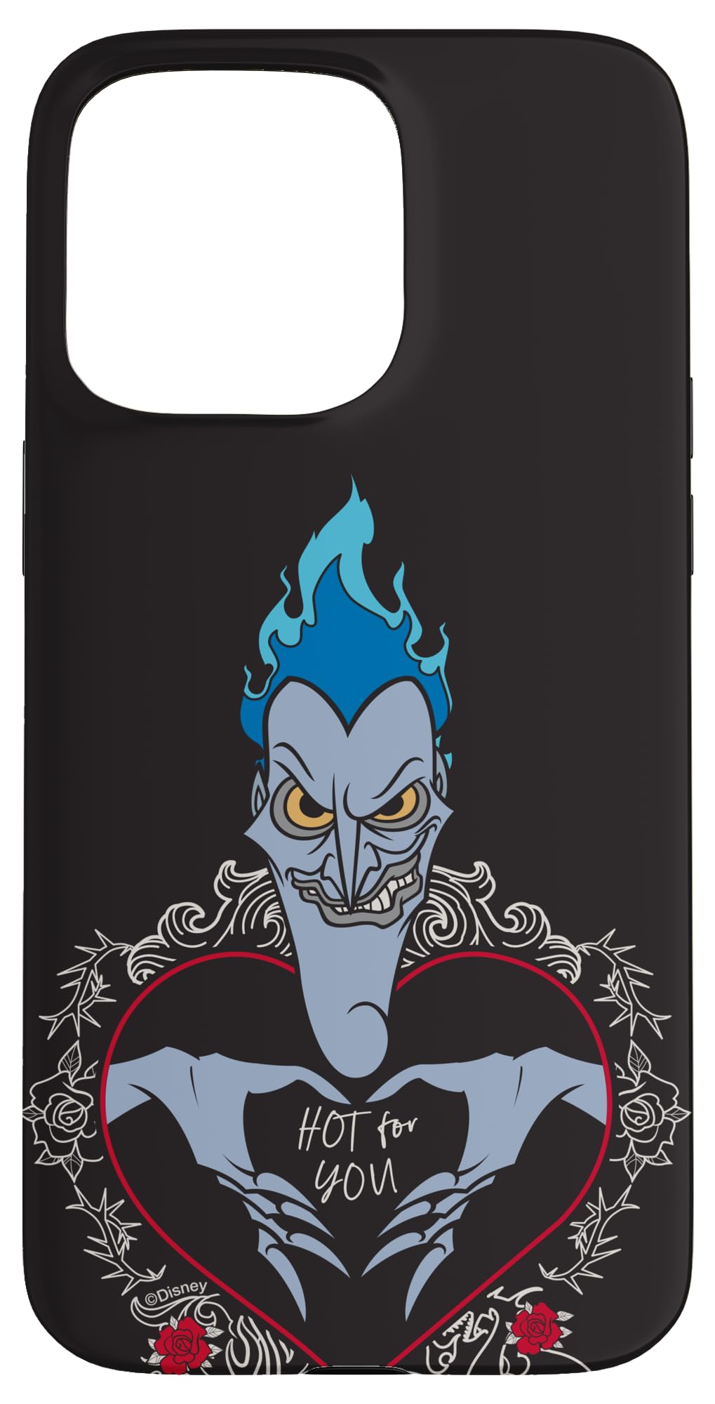 Custodia per iPhone 15 Pro Max Disney Villains Hades Hercules Hot For You San Valentino