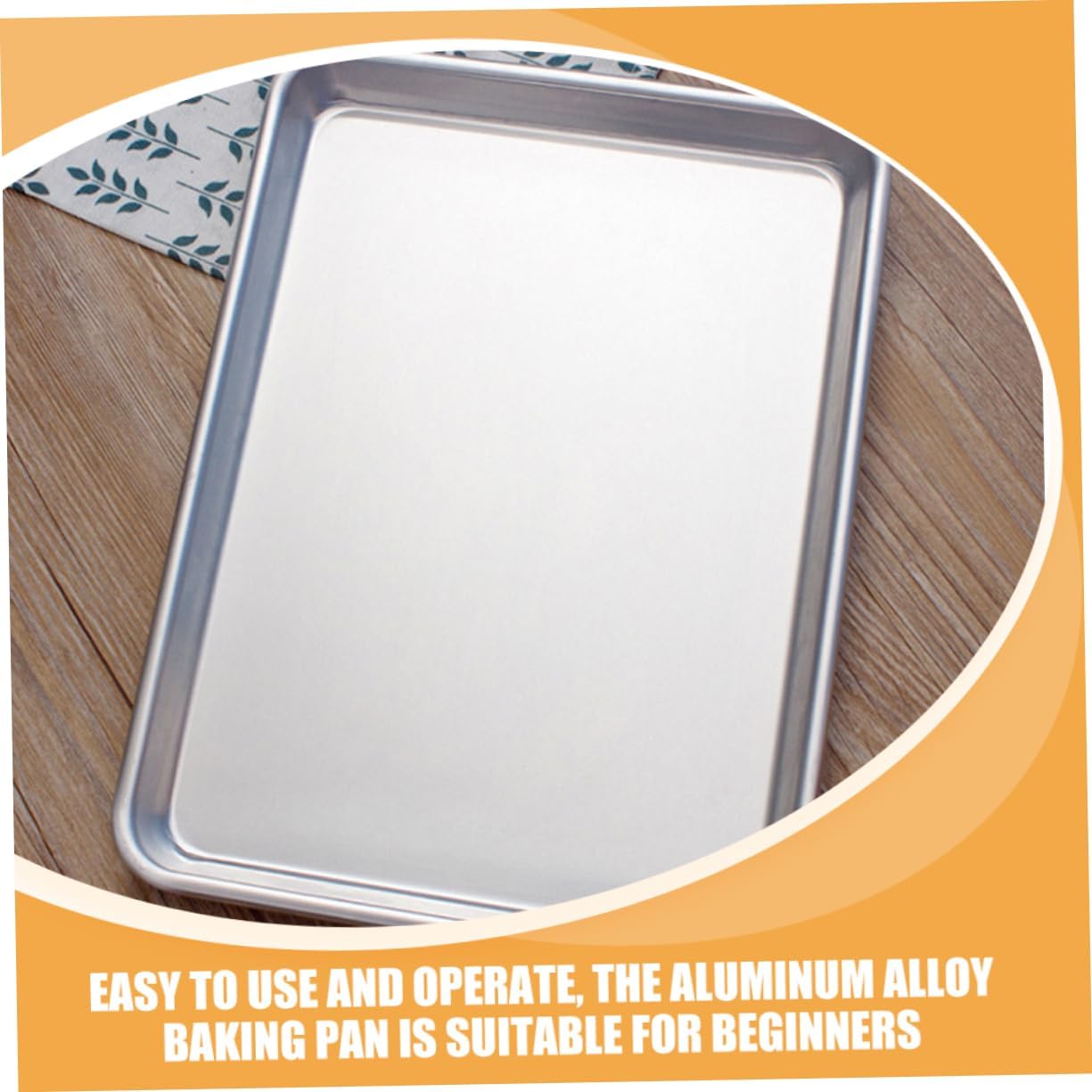 Professional Kitchen Baking Tool 2pcs Non-stick Aluminum Cake Pan Multi-function Serving Tray Reusable Baking Tray