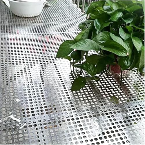 Tôle perforée acier inoxydable 304 pour grille de balcon 30x110 cm extérieure