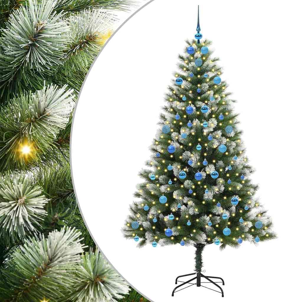 Künstlicher Weihnachtsbaum, 210 cm, mit LED-Lichtern