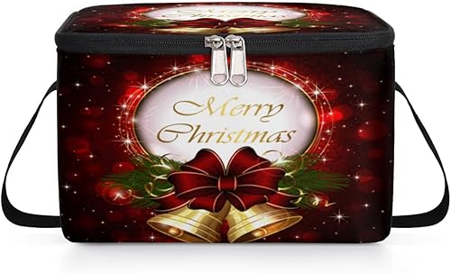 Miniatura 8 de Fun Winter Christmas Style Insulated Lunch Bag Women Reusable Lunch Tote Square Meal Bag for Adults Men Cooler Lunch Box for Work Travel Picnic Food