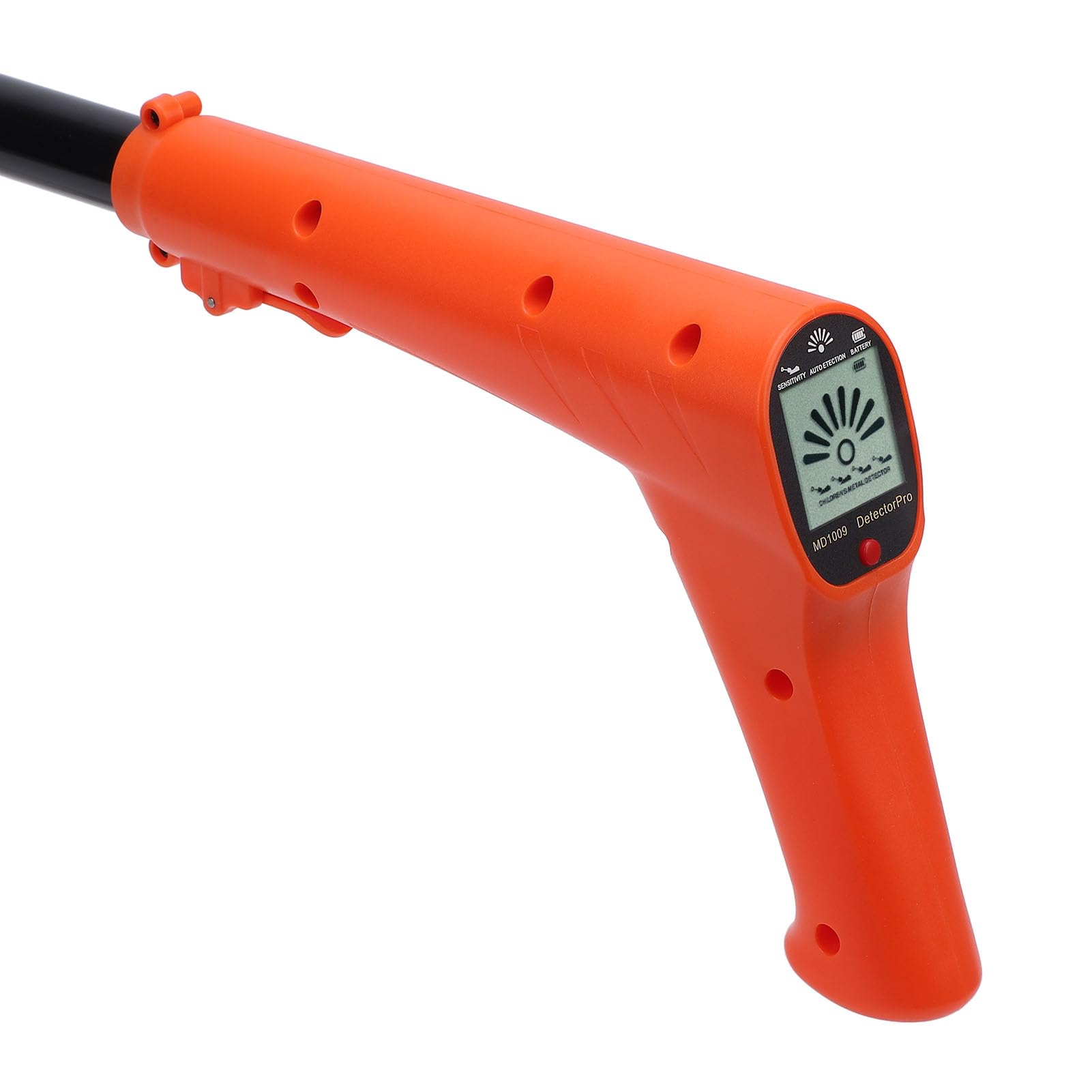Detector de Metales de Mano Bobina de búsqueda de 6 Pulgadas Pantalla LCD Probador de Metales retráctil con Aviso de luz y Sonido para exploración al Aire Libre Regalos Familiares